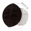 Комплект SIGNAL KORA B (2 стола журнальных) белый мат/черный мат/черный